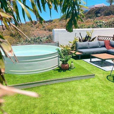 Casa con piscina y jardín con vistas al mar Puerto de la Madera Exterior foto