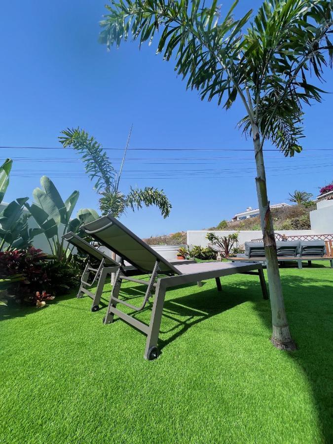 Casa con piscina y jardín con vistas al mar Puerto de la Madera Exterior foto
