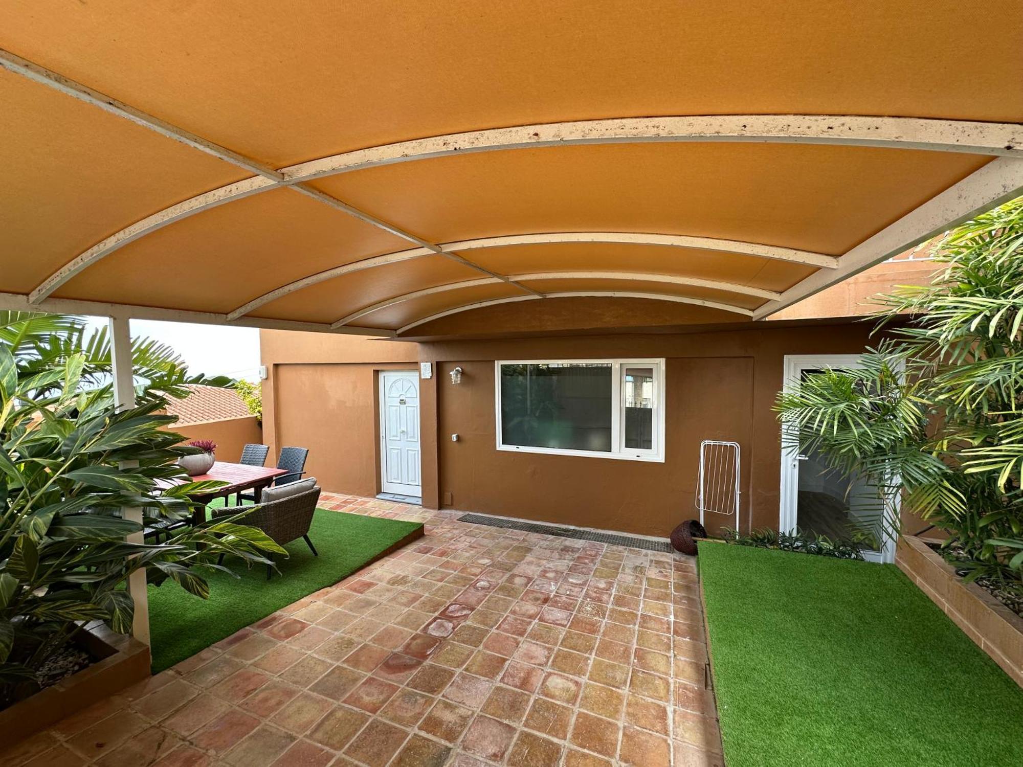 Casa con piscina y jardín con vistas al mar Puerto de la Madera Exterior foto